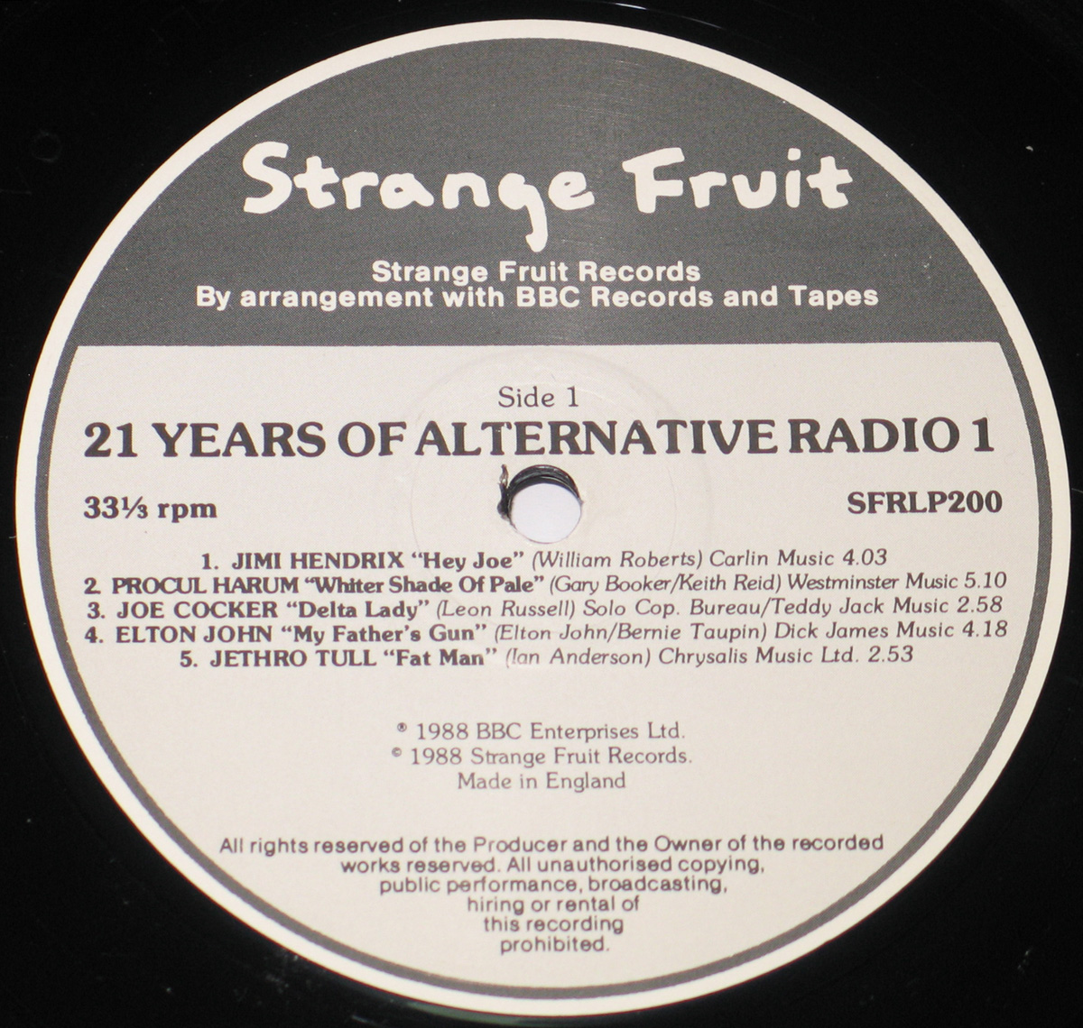 21 Years of Alternative Radio 1 Strange Fruit BBC Live Recordings John Peel